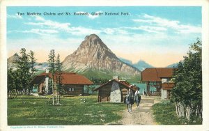 Postcard Montana Two Medicine Chalets Mt Rockwell Glacier National 23-10681