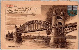 Bonn, Germany - The Old Rhine Bridge - Rheinbruecke - in 1903