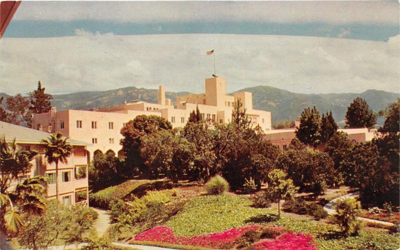 Santa Barbara California~Samarkand Retirement Residence~1950s Postcard