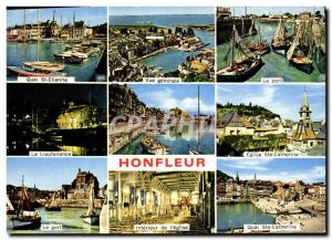 Modern Postcard Honfleur The Vieux Bassin