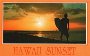 Postcard 1986 Sunset Over The Seas Magic Moment South Seas Tranquility Hawaii