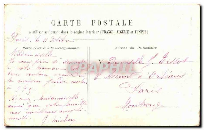 Old Postcard Paris Pont Alexandre III