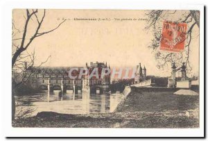 Chenonceau Old Postcard General view of the castle