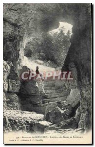 Old Postcard Grenoble surroundings inside the tanks Sassenage