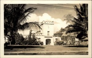 Honolulu Hawaii HI Iolani Barracks c1940 Real Photo Postcard