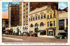 Mayflower Hotel Harvey's Famous Restaurant Connecticut Ave Washington D.C.