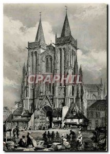 Postcard Modern Cathedrale Saint Corentin in Quimper