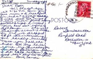 Greetings from Henderson Harbor NY, New York - Sailing - Sailboats - pm 1958