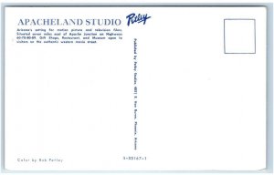 APACHE JUNCTION, AZ ~ Movie Set APACHELAND STUDIOc1950s Pinal County Postcard 