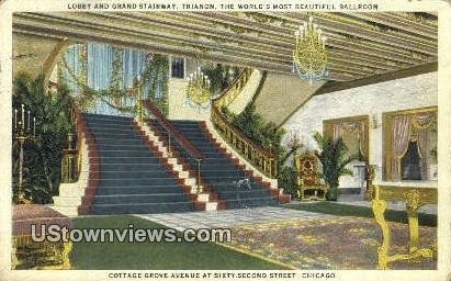 Lobby & Grand Stairway, Trianon - Chicago, Illinois IL