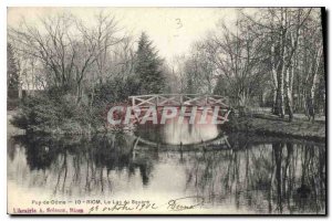 Old Postcard Puy de Dome Riom Lake Square