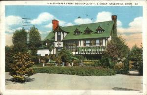 Greenwich CT Grasshopper Farm c1920 Postcard