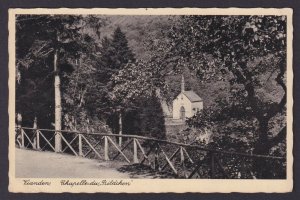 LUXEMBOURG 1936, Vintage postcard, Bildchen, Chapelle Notre-Dame, Posted