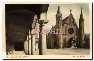 Netherlands Old Postcard Gravenhage Binnehof puts Ridderzaal
