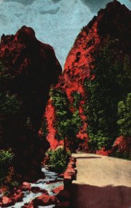 Colorado Springs Colorado CO, Pillars Of Hercules South Cheyenne Canyon Postcard