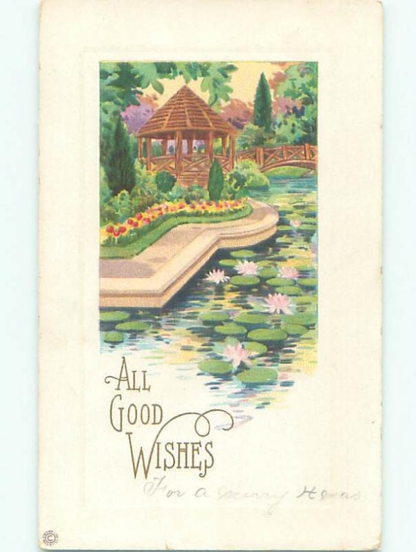 Divided-Back BEAUTIFUL FLOWERS SCENE Great Postcard AA3150