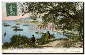 Old Postcard Villefranche L & # 39Escadre Charter