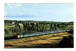 Canadian National Railway, VIA Atlantic Train, Calhoun, New Brunswick, Photo ...