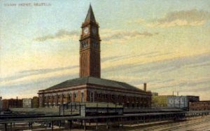 Seattle, WA, USARailroad Depot Postcard