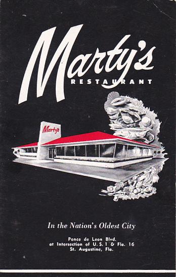 Martys Restaurant Saint Augustina Florida