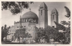Senegal Dakar cathedral real photo postcard c.1951