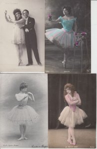 DANCING BALLET 250 Vintage Postcards mostly pre-1940 (L5689)