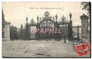 Old Postcard Lyon Front Gate Park