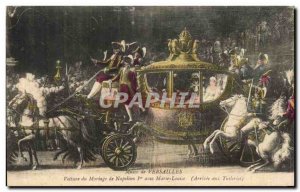 Old Postcard Museum of Versailles Wedding Cars Napoleon 1st Marie Louise Arri...