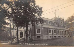 Coudersport Pennsylvania AASR Cathedral Real Photo Antique Postcard K105309