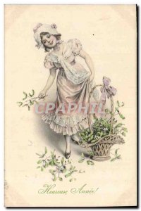 Old Postcard Fantasy Illustrator Woman