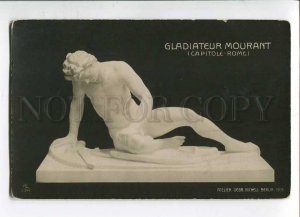 3010704 NUDE Man on Ground GLADIATOR vintage photo PC