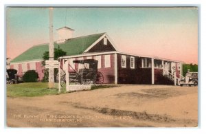 KENNEBUNKPORT, ME Maine ~ GARRICK PLAYHOUSE c1930s Oxford York County Postcard