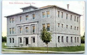 EUGENE, OR Oregon ~ BIBLE UNIVERSITY c1910s Stanley Publ. Postcard