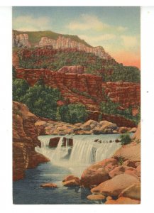 AZ - Oak Creek Canyon, Waterfall