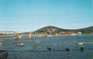 Canada Ross Bridge and Harbour Gaspe Quebec