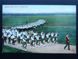 Scotland Military HIGHLAND LIGHT INFANTRY at LAFFANS PLAIN c1905 Postcard