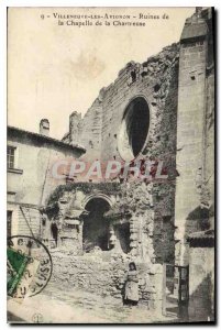 Old Postcard Villeneuve Avignon Ruins of the Chapel of the Certosa