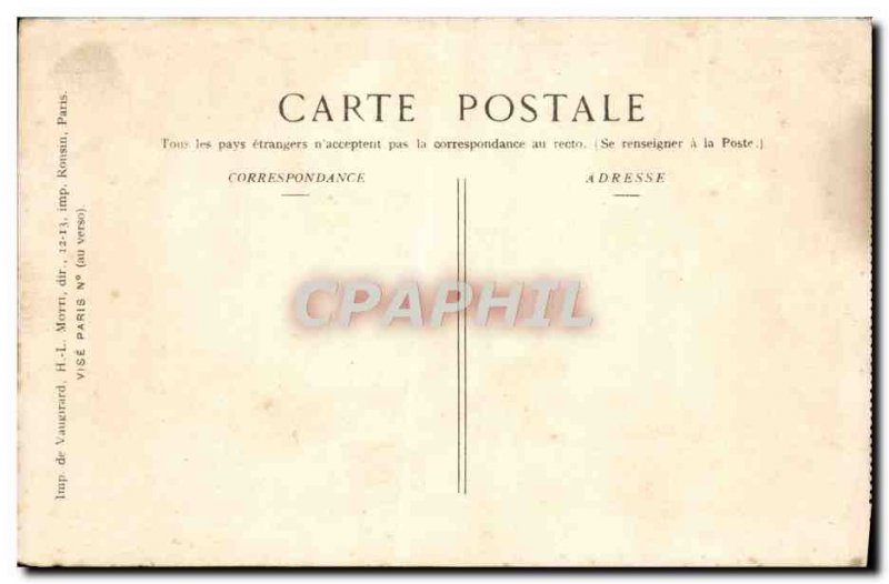 Old Postcard Senlis Street Bellone Army