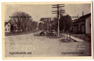 Street Scene, Alexander NY