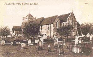 Parish Church Bexhill on Sea Sussex England 1910cpostcard
