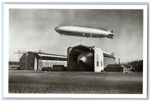 Tübingen Germany Postcard Graf Zeppelin LZ 129 Air Dirigible c1930's