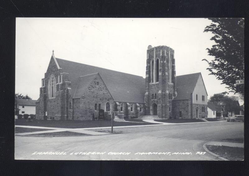 RPPC FAIRMONT MINNESOTA EVANGELICAL LUTHERAN CHURCH REAL PHOTO POSTCARD