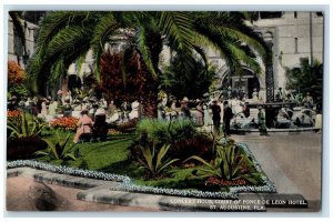 c1910 Concert Hour Court of Ponce De Leon Hotel St Augustine Florida FL Postcard