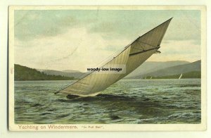 tp3486 - Yachting on Lake Windermere , Cumbria - postcard