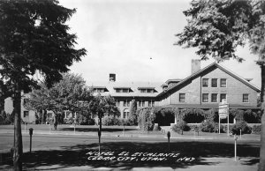 RPPC HOTEL EL ESCALANTE Cedar City, Utah Roadside ca 1940s Vintage Postcard