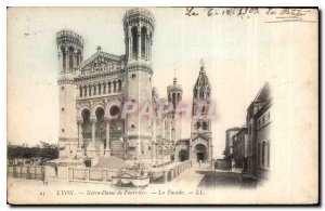 Postcard Old Lyon Notre Dame de Fourviere the Facade
