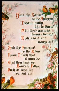 CA Old Mission San Juan Capistrano Poem Said the Robin to the Sparrow Chrome