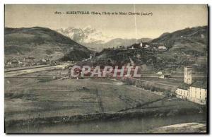 Old Postcard Albertville L Isere L Arly and Mont Charvin