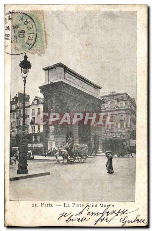 Paris 10 - La Porte Saint-Martin - Old Postcard