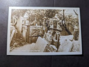 Mint Czechoslovakia RPPC Postcard Old Jewish Cemetery
